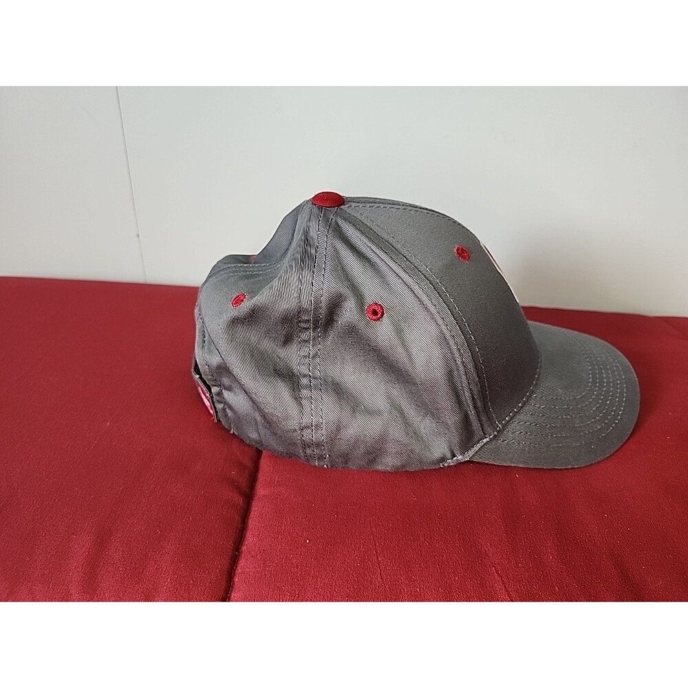 OU Oklahoma Baseball Hat Cap Sooners Structured Adjust Gray Captivating Headwear - Picture 3 of 10